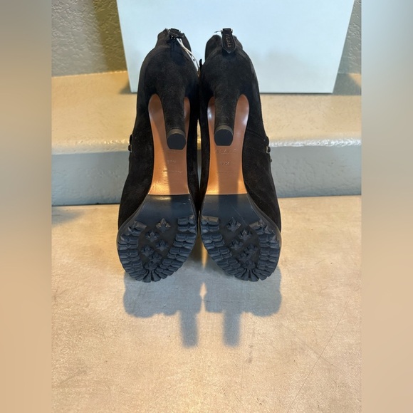 New- Azzedine Alaïa Lace-Up Suede Leather Platform Ankle Boots.Size: 37.5 - Picture 10 of 11
